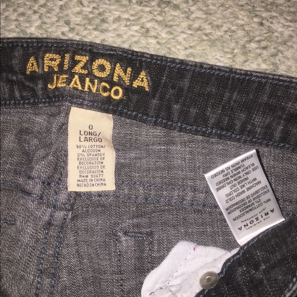 Arizona Jean Company Dark Denim pants size 0 Long Skinny Jeans - Picture 4 of 10